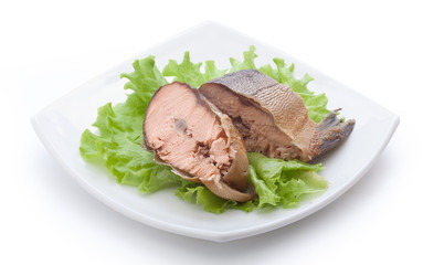 Smoked hunchback salmon