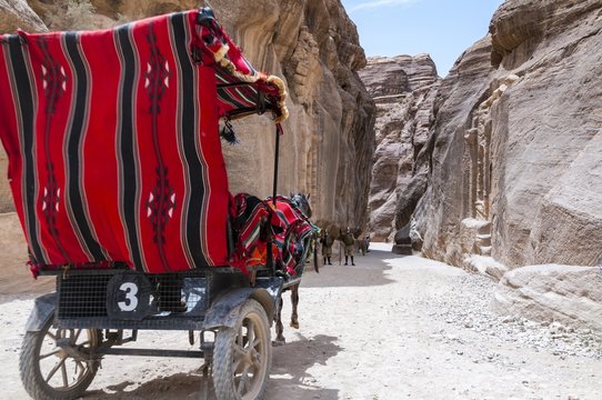 Entrance to Petra, Jordan.