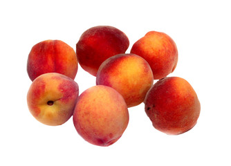 seven ripe peaches