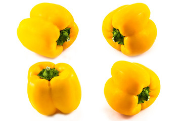 yellow capsicum isolated