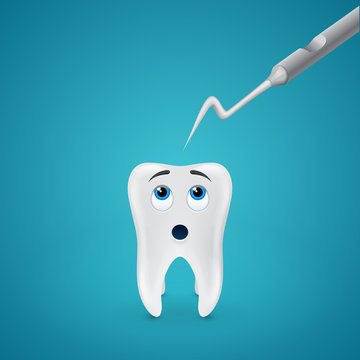 Tooth afraid dental probe