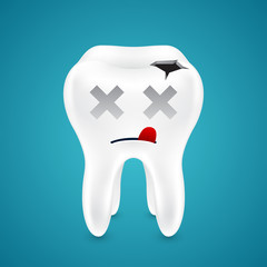 Dead from tooth holes