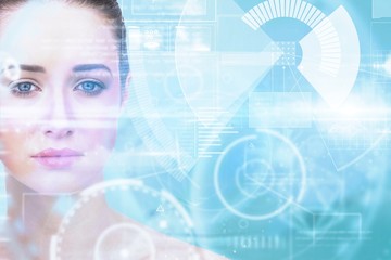 Composite image of natural beauty posing