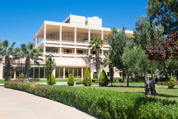 Building of the luxury hotel