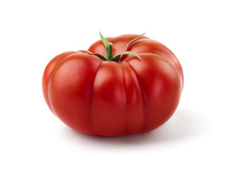 Tomato on white