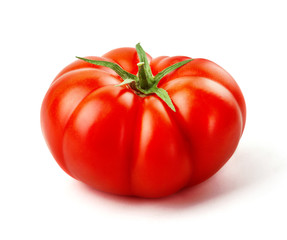 Tomato on white
