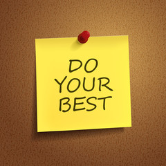 do your best words on post-it