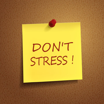 do not stress words on post-it