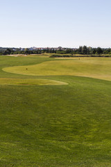 Fototapeta na wymiar Landscape view of a golf course in the Algarve.
