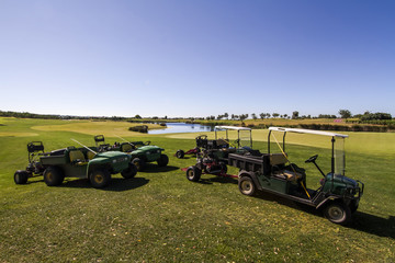 Landscape view of a golf course in the Algarve.