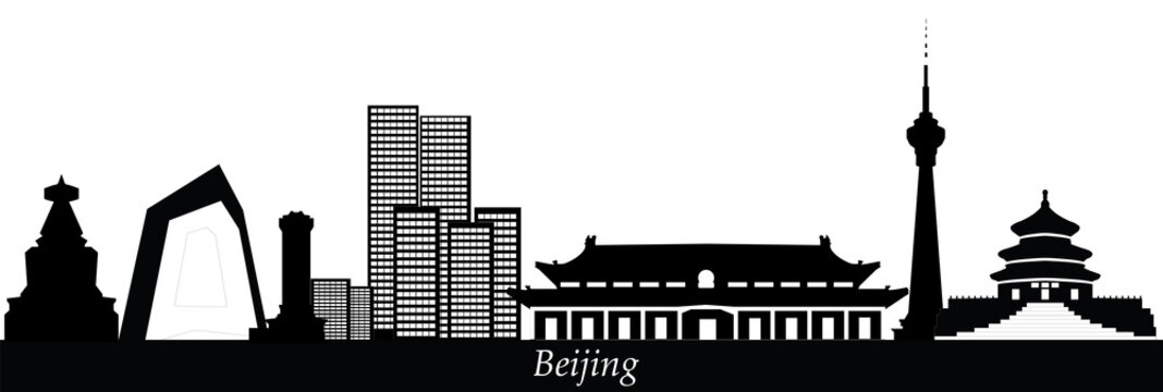 Beijing China City Skyline