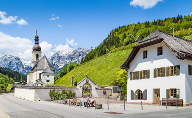 Village of Ramsau, Berchtesgadener Land, Bavaria, Germany
