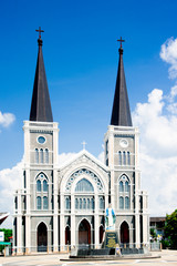 Fototapeta na wymiar Church of Christ in thailand