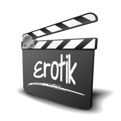 Naklejka premium Filmklappe Erotik
