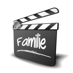 Filmklappe Familie - obrazy, fototapety, plakaty