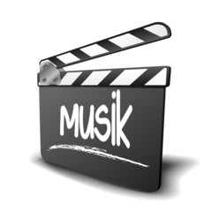 Filmklappe Musik - obrazy, fototapety, plakaty