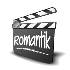 Naklejka premium Filmklappe Romantik