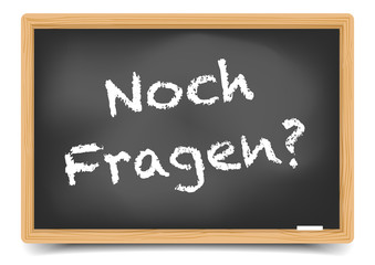 Obraz premium Schultafel noch fragen