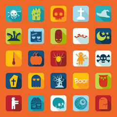 Set of halloween icons