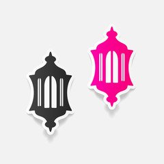 realistic design element: lantern