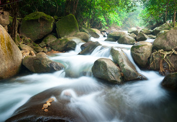 Naklejka na ściany i meble waterfall in national park , Chanthaburi , thailand