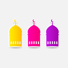 realistic design element: ramadan