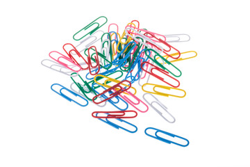 colorful paper clips