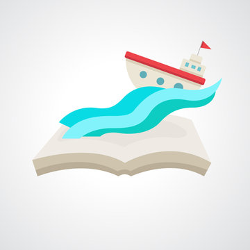 boat on the book