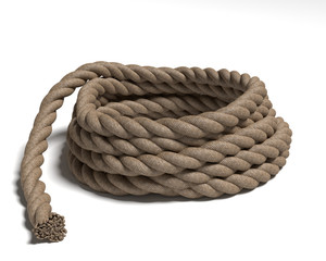 3d illustration of rope