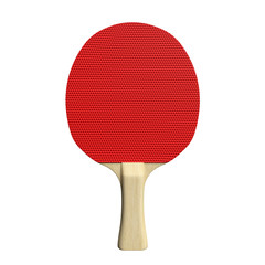 3d illustration of a ping pong paddle
