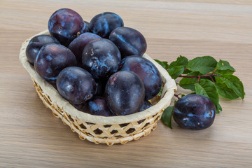 Fresh plums