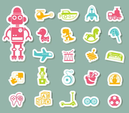 Toys icon vector