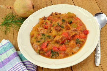 dish with zucchini