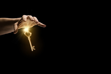 Obraz premium Key in hand