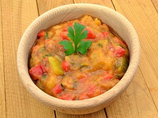 dish with zucchini