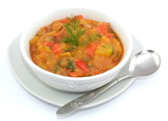dish with zucchini