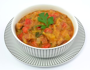 dish with zucchini