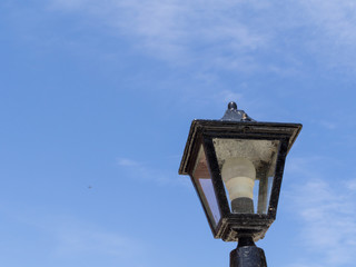 Fototapeta na wymiar Old antique lamppost