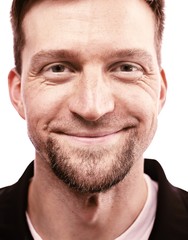 Man expresses different emotions