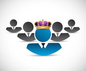 business king illustration design