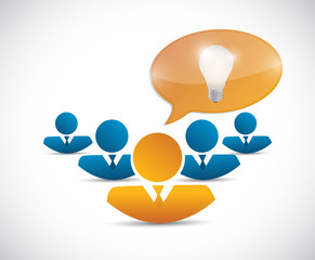 teamwork thinking idea illustration design