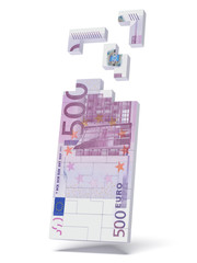 Construction of the 500 euro bill