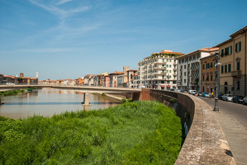 Naklejka na ściany i meble Ponte della Fortezza, Pisa