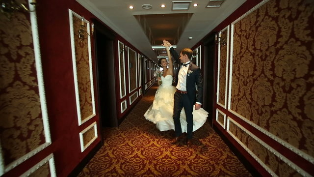 Newlyweds in a Hotel