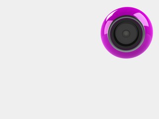 web camera on a white background, 3d illustration