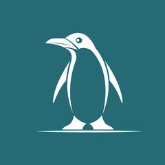 Vector image of penguin