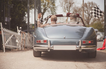 Vintage car on the road, Classic Vehicles