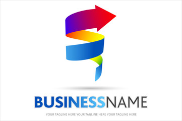 logo spirale, logo azienda, vortice, sole