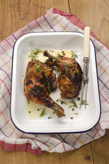 roasted chicken legs with rosemary
