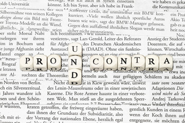 Fototapeta premium Pro und Contra